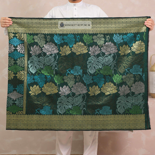 SAMPIN TENUN TANGAN HD PREMIUM - Dark Green-6002