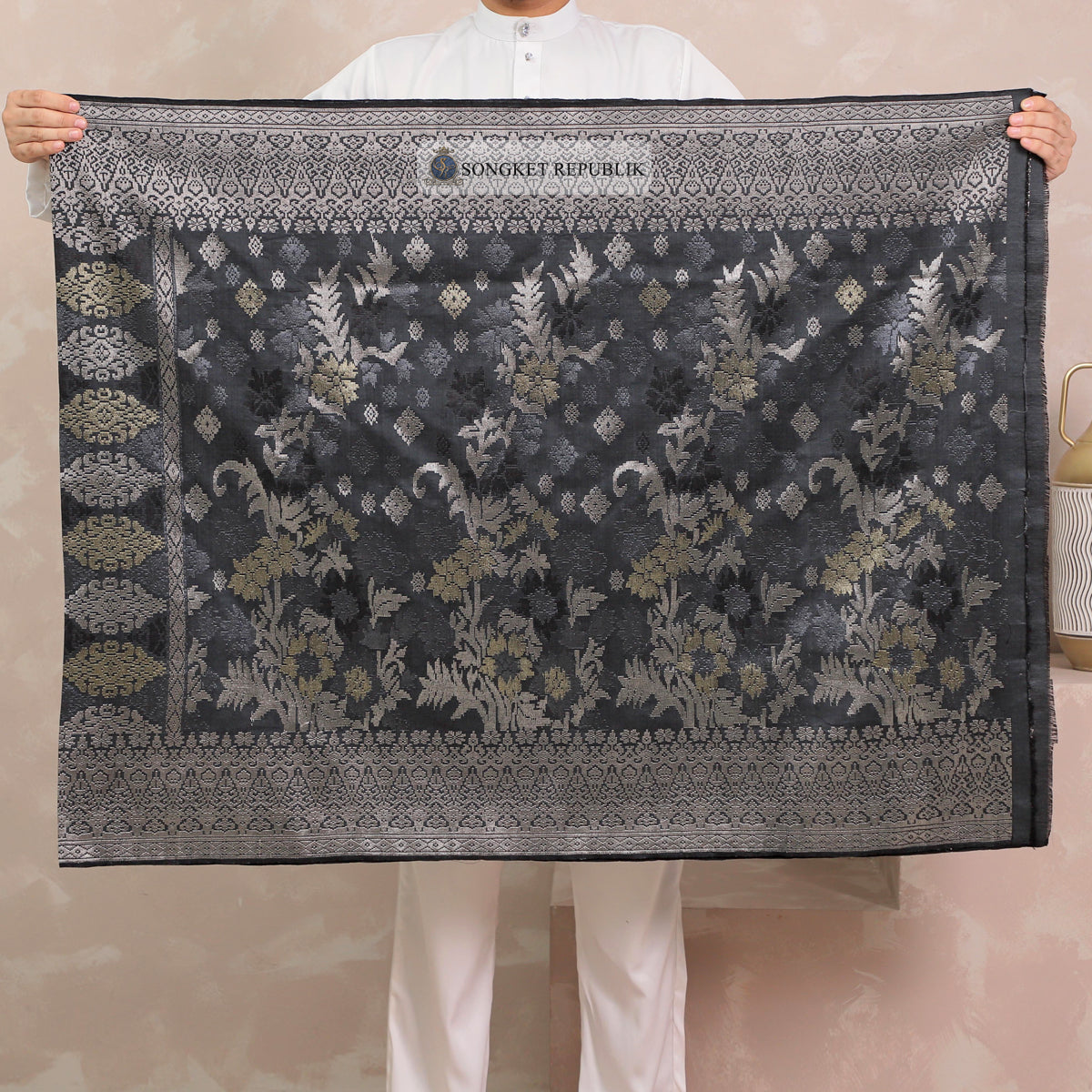 SAMPIN TENUN TANGAN HD PREMIUM - Dark Grey-0006