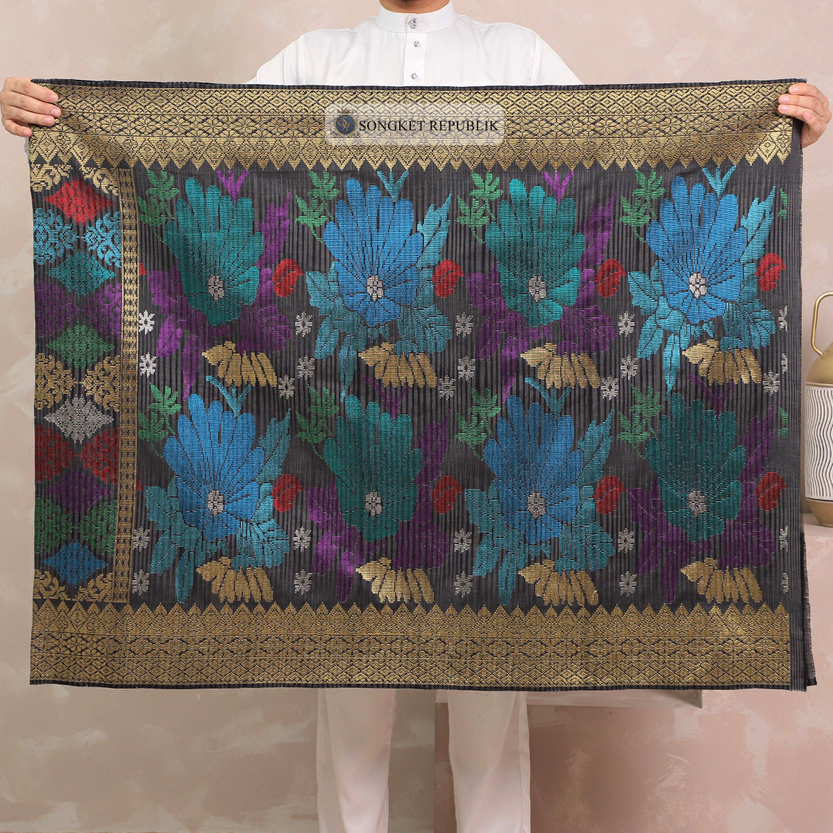 SAMPIN TENUN TANGAN HD PREMIUM - Dark Grey-0011