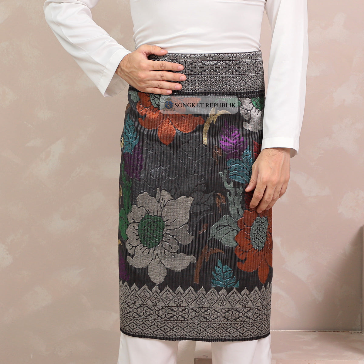 SAMPIN TENUN TANGAN HD PREMIUM - Dark Grey-0020