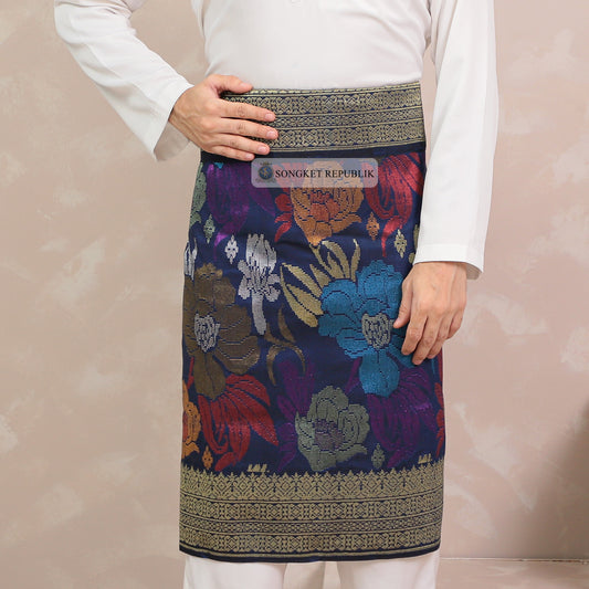 SAMPIN TENUN TANGAN HD PREMIUM - Drak Blue-4008