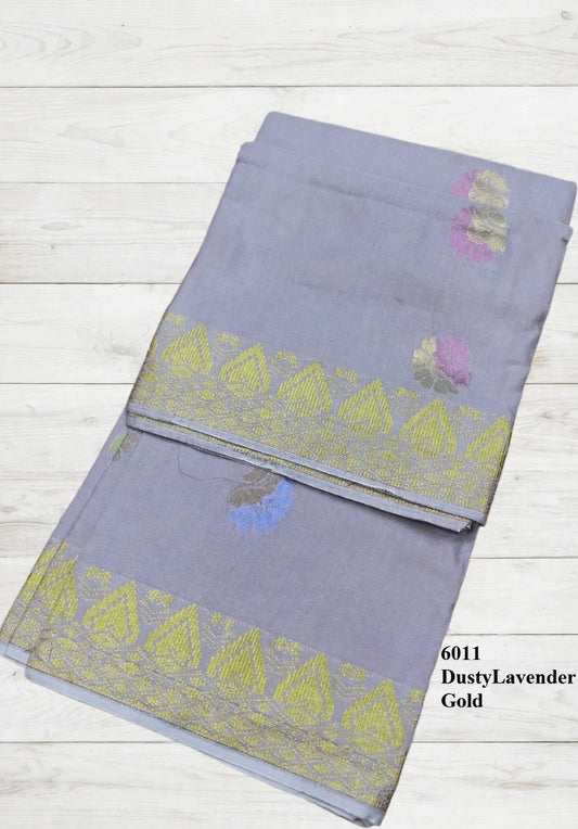 Songket Bunga Tona Matahari Dusty Lavender-6011