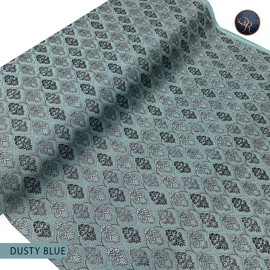 Brocade Dusty blue-1004