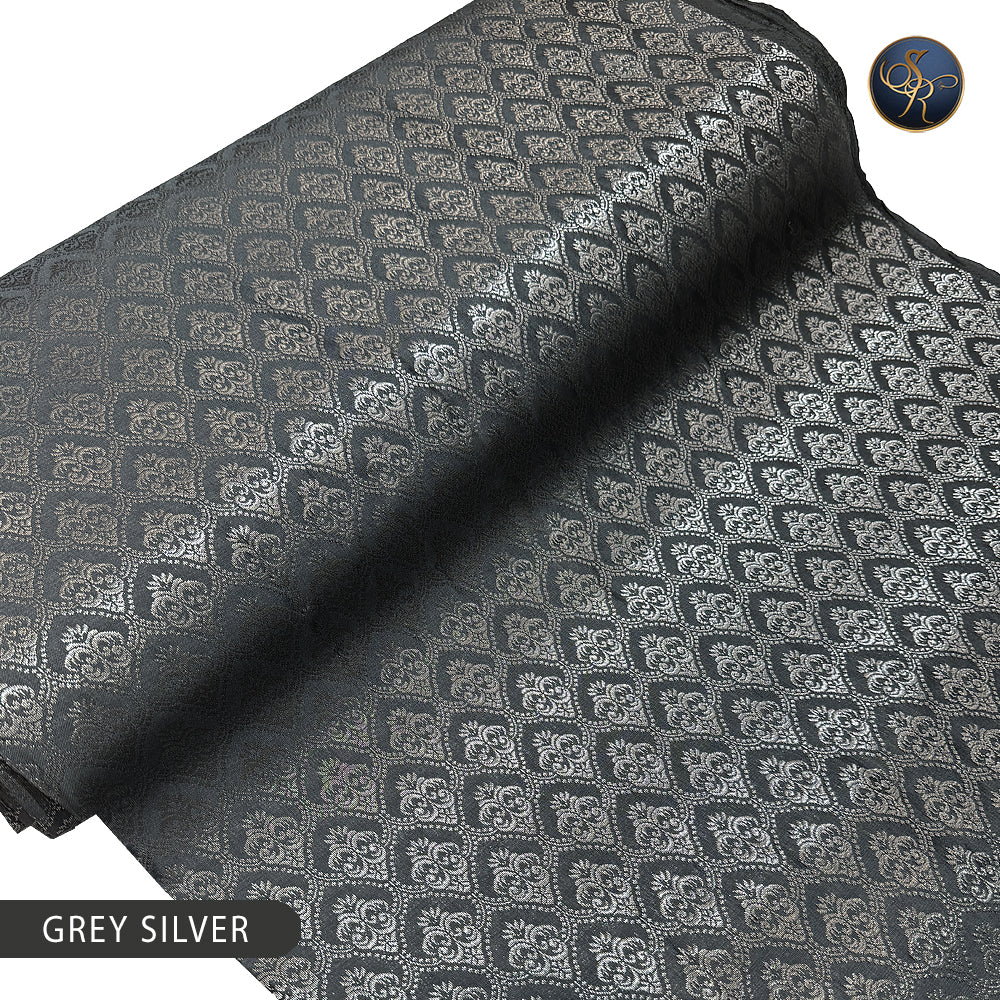 Brocade Grey Silver-1019