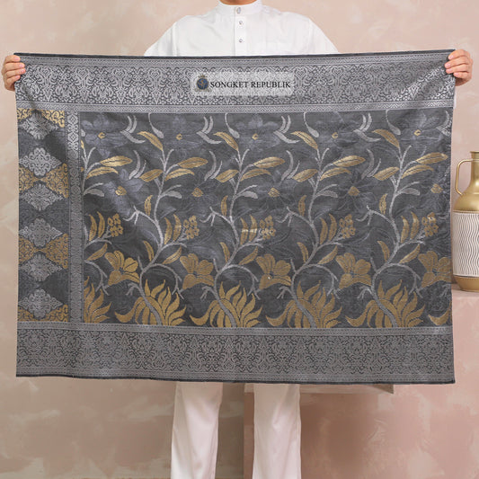 SAMPIN TENUN TANGAN HD PREMIUM - Grey Silver-0030