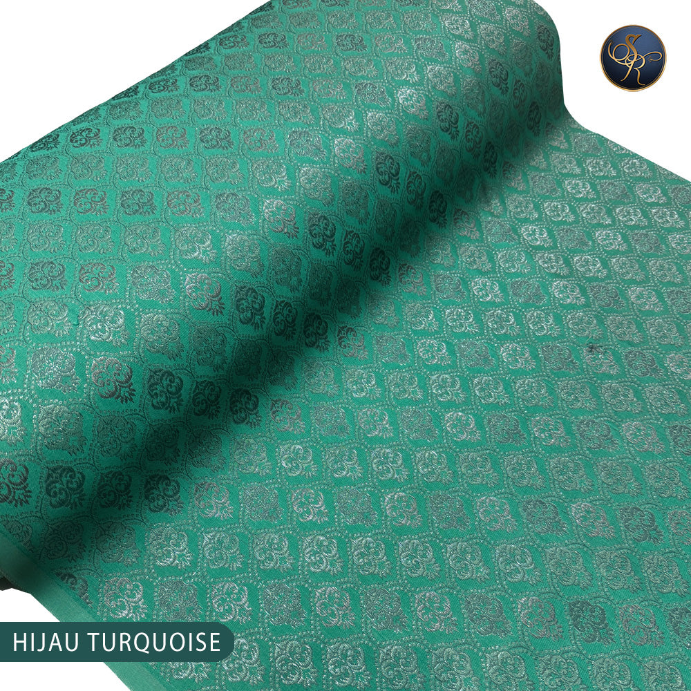 Brocade Hijau Turquoise-1013