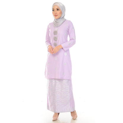 KURUNG MODEN AMEENA LIGHT PURPLE-5004