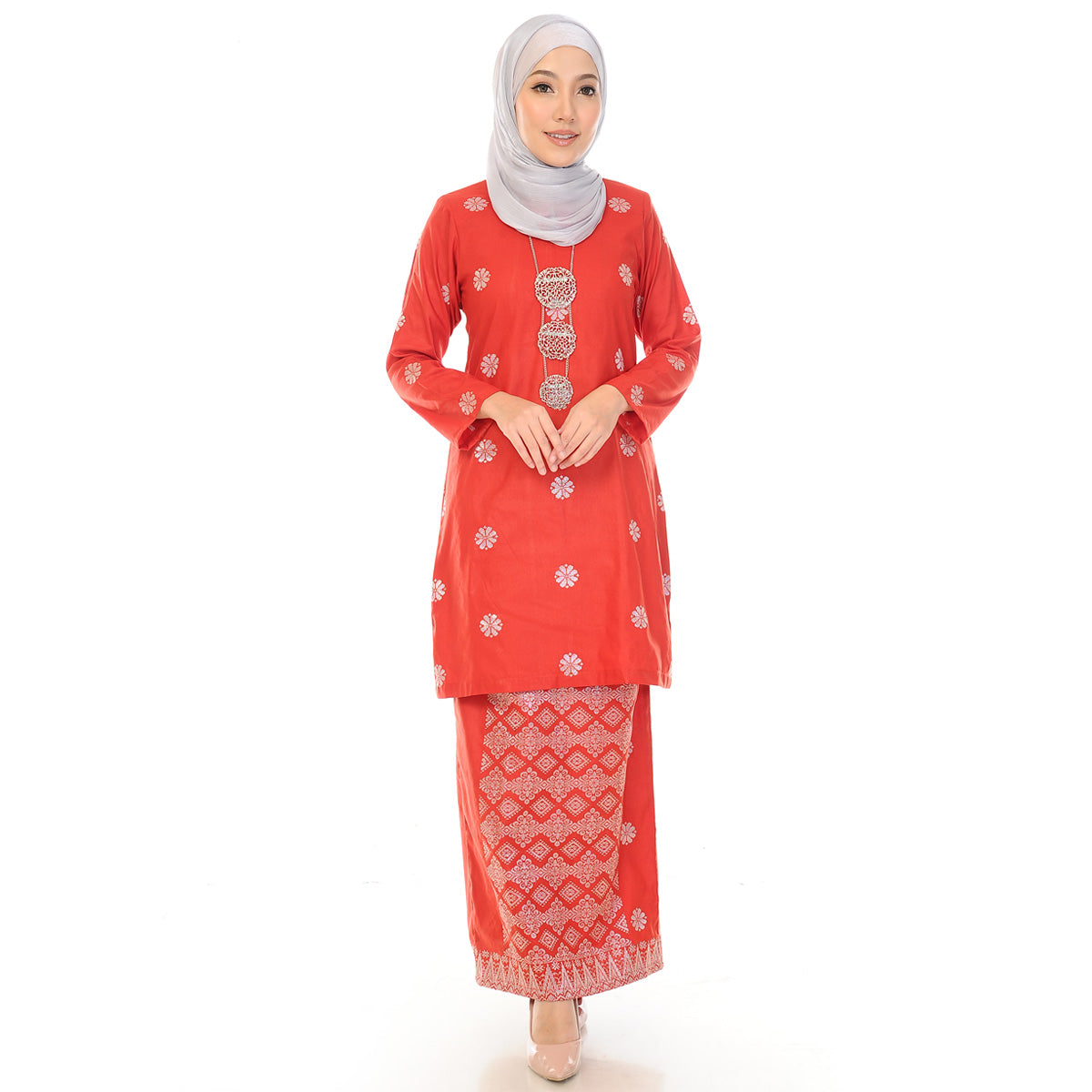 KURUNG MODEN AMEENA RED-5002