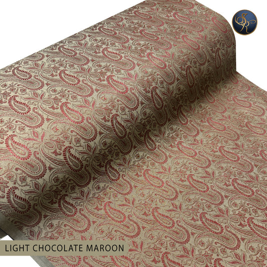 Brocade Light Chocolate Maroon-1043