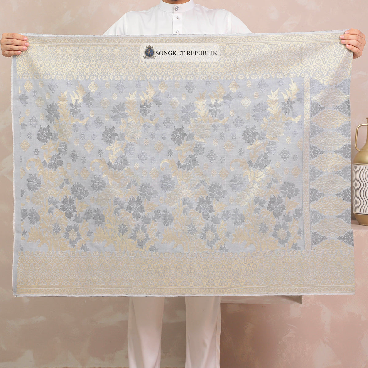 SAMPIN TENUN TANGAN HD PREMIUM - Light Grey-5001