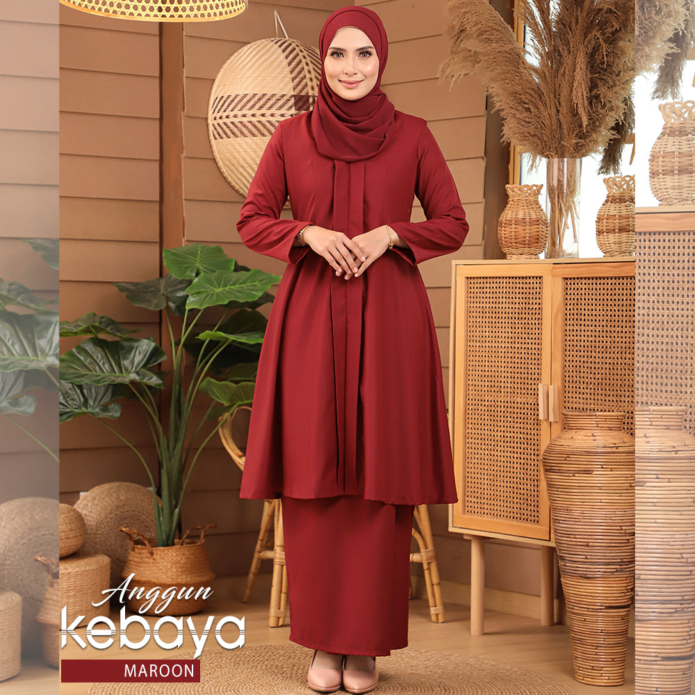 ANGGUN KEBAYA MAROON-1001