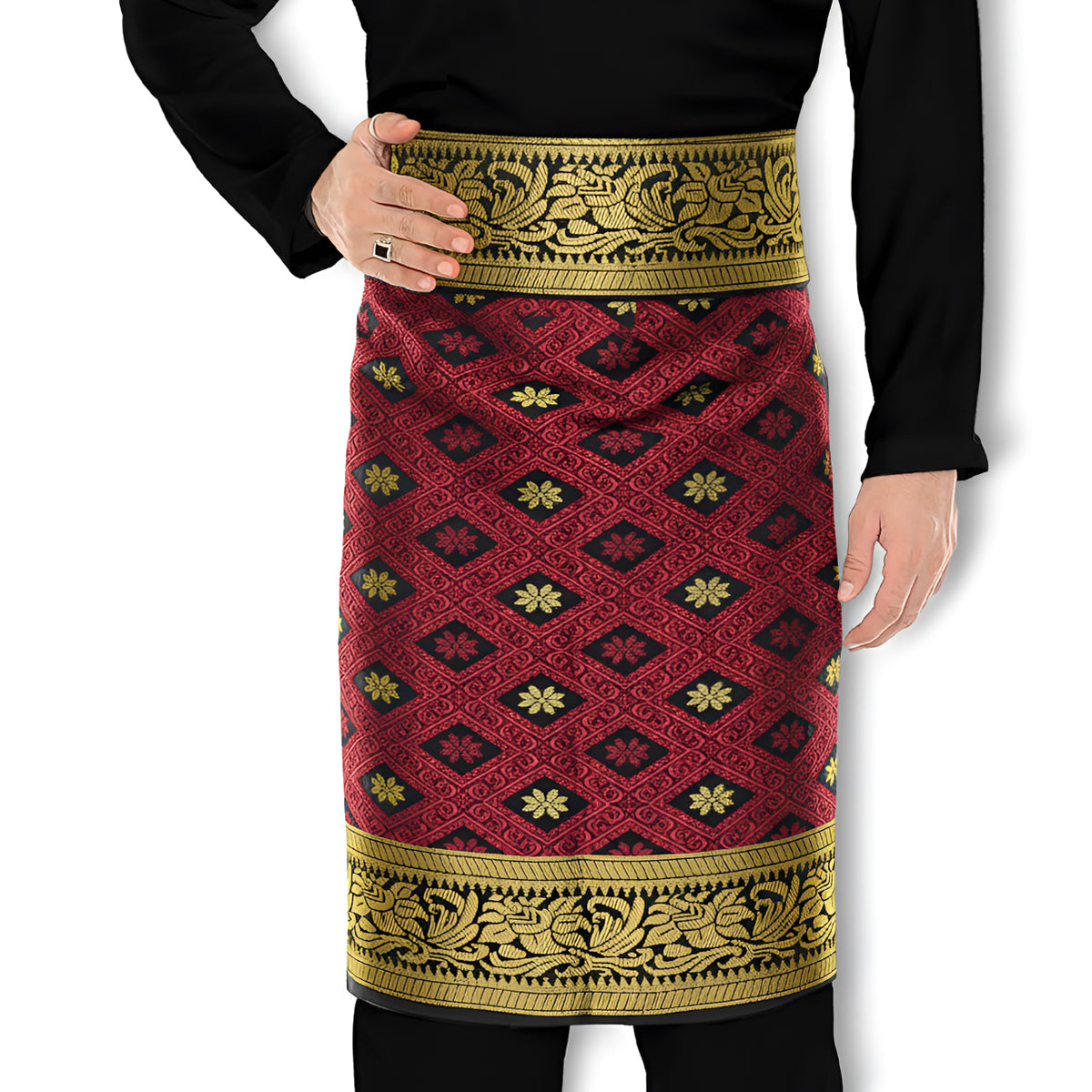 Tabur Klasik Maroon Gold-3037