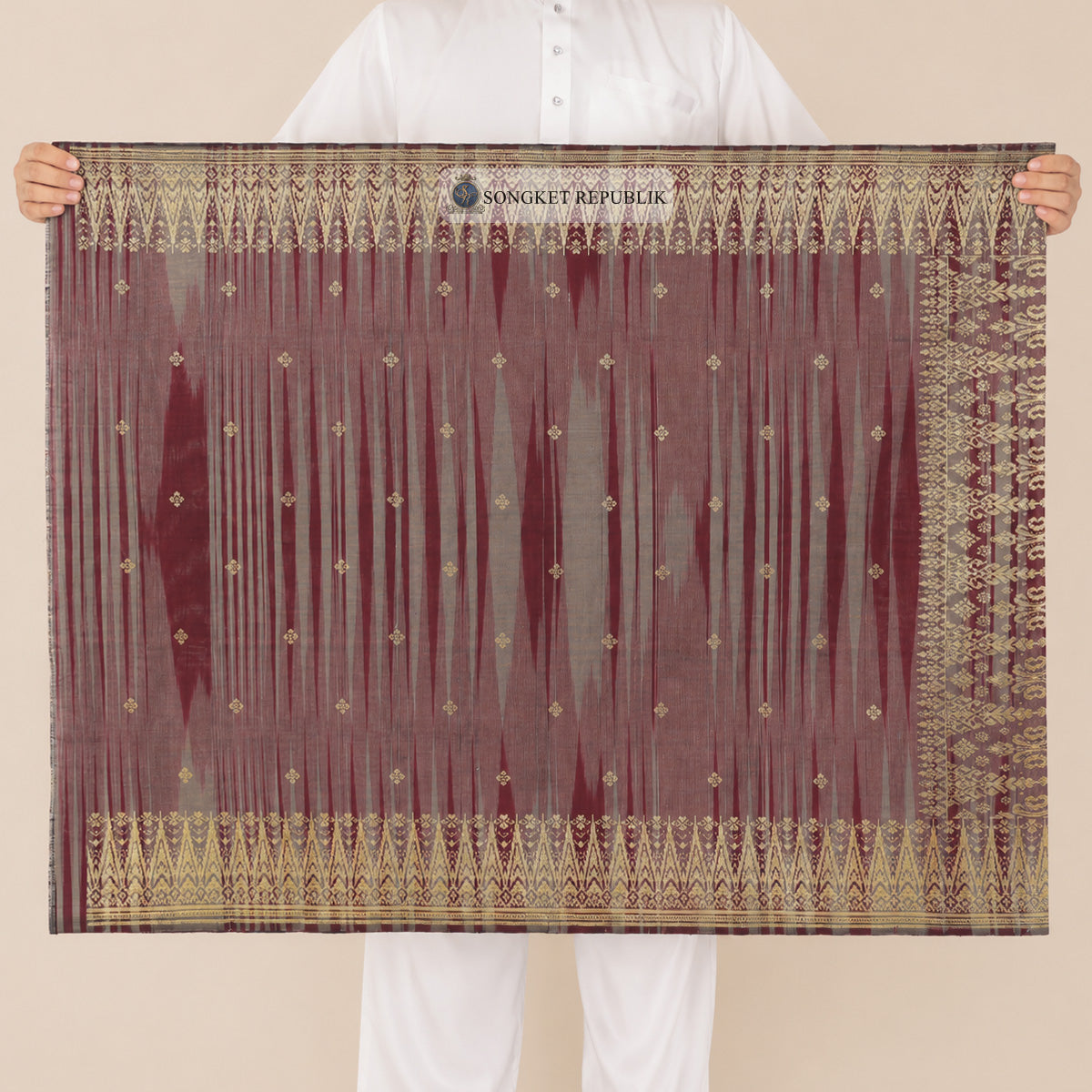 SAMPIN TAN SRI JALUR MAROON GREY-6024
