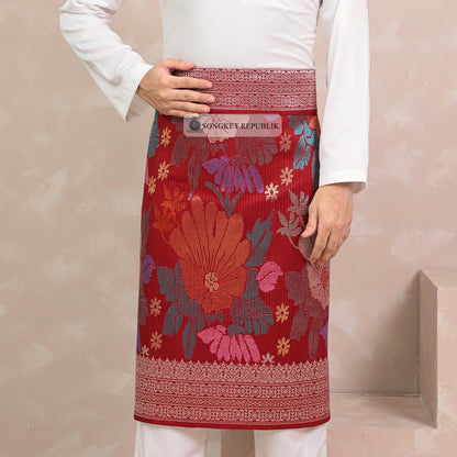 SAMPIN TENUN TANGAN HD PREMIUM - Maroon 1016
