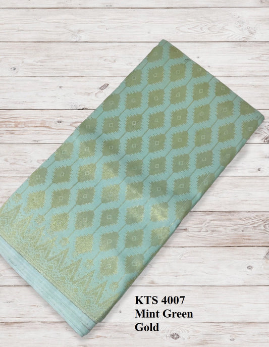 Songket Kaktus Mint Green Gold-4007