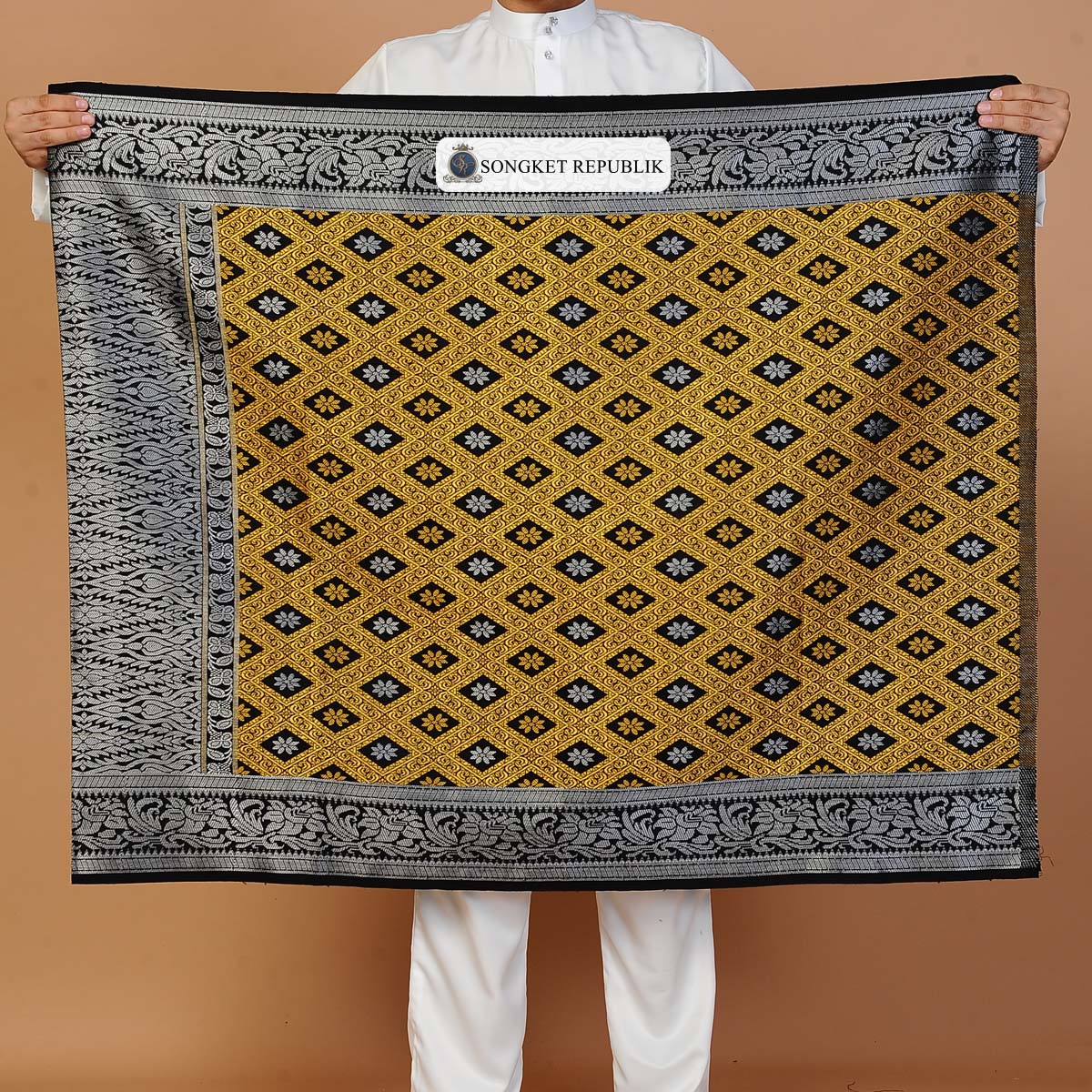 Sampin Bunga Tabur Klasik - Mustard Yellow