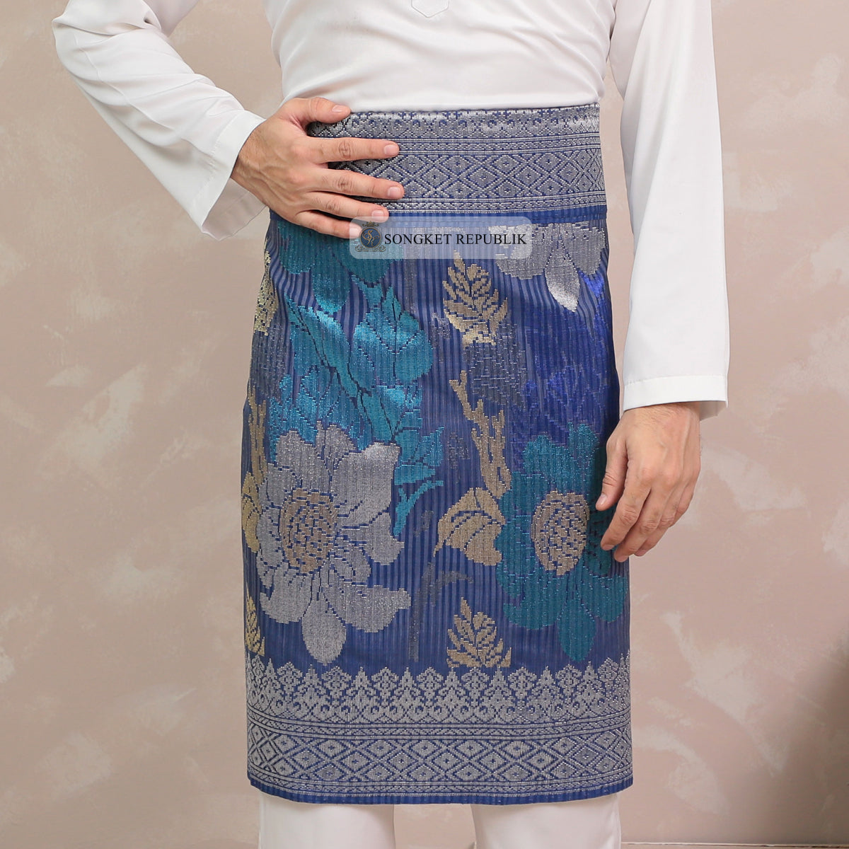 SAMPIN TENUN TANGAN HD PREMIUM - Navy Blue-4001