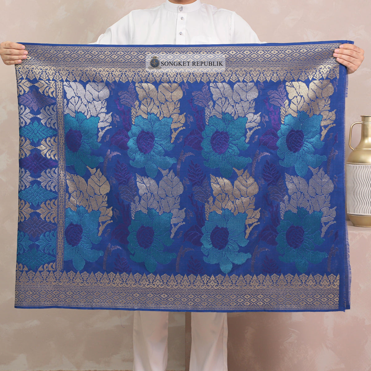 SAMPIN TENUN TANGAN HD PREMIUM - Navy Blue-4004