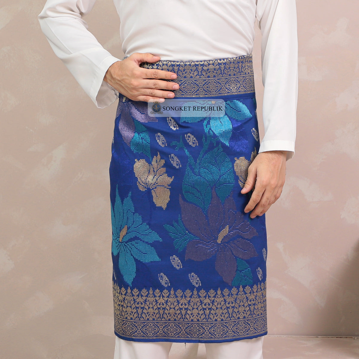 SAMPIN TENUN TANGAN HD PREMIUM - Navy Blue-4005