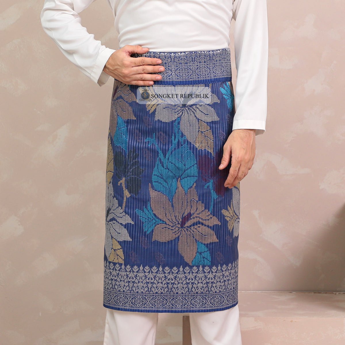 SAMPIN TENUN TANGAN HD PREMIUM - Navy Blue-4016