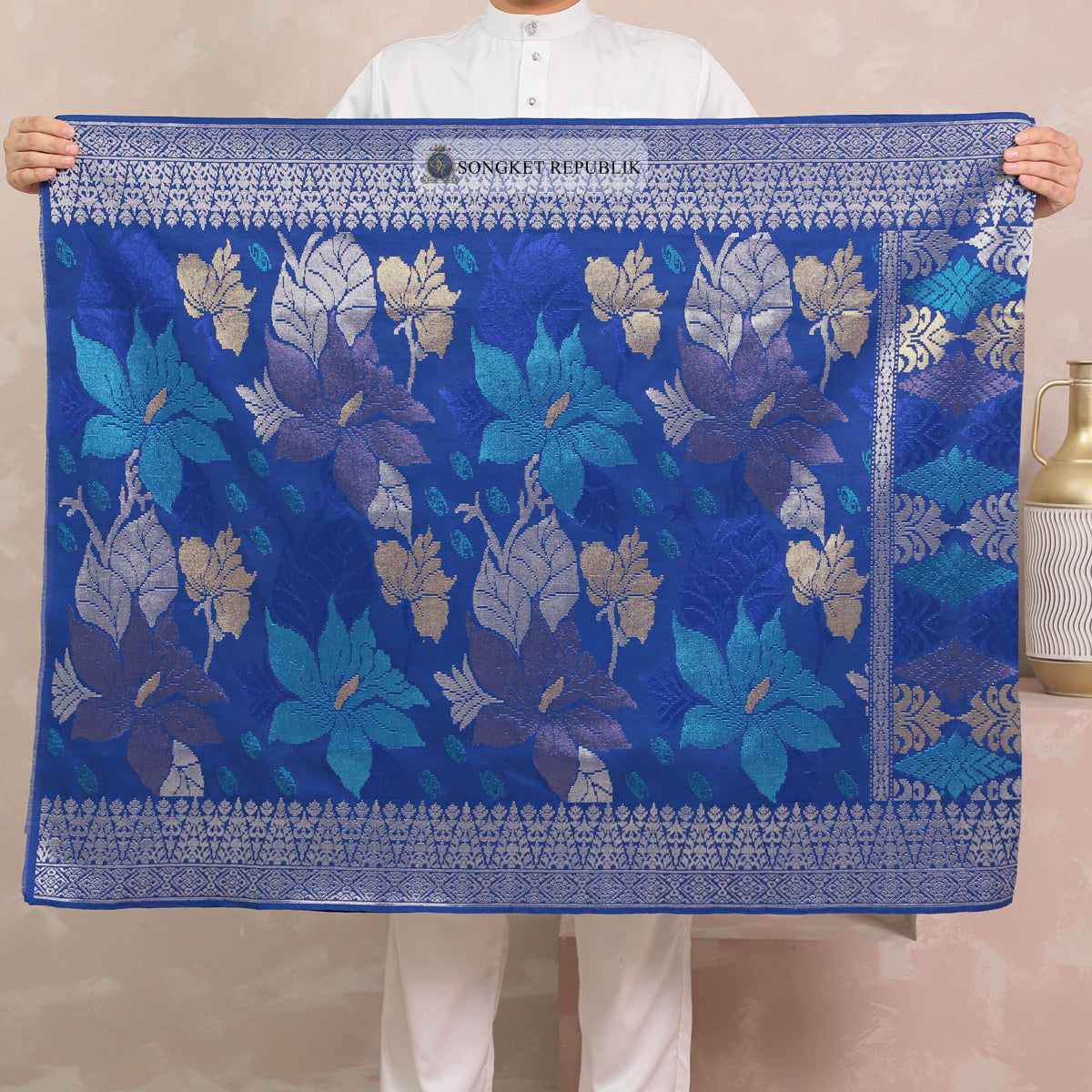 SAMPIN TENUN TANGAN HD PREMIUM - Navy Blue-4018