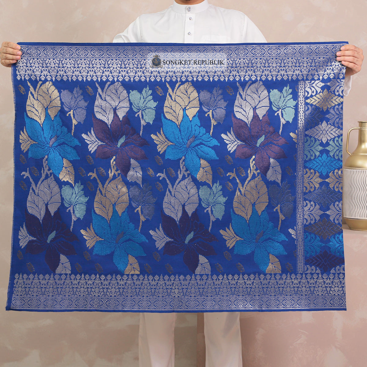 SAMPIN TENUN TANGAN HD PREMIUM - Navy Blue-4019