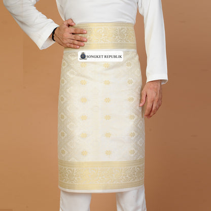 Sampin Bunga Tabur Klasik - Off White Gold