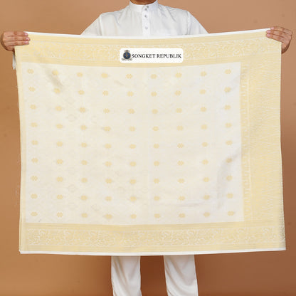 Sampin Bunga Tabur Klasik - Off White Gold