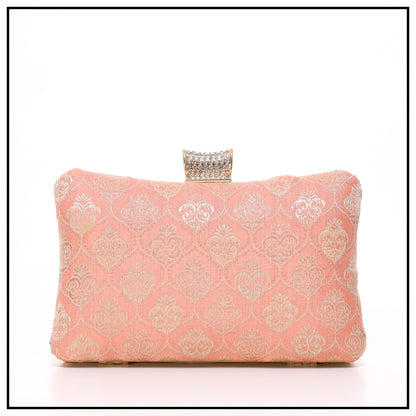 CLUTCH SONGKET HAND BAG - PEACH