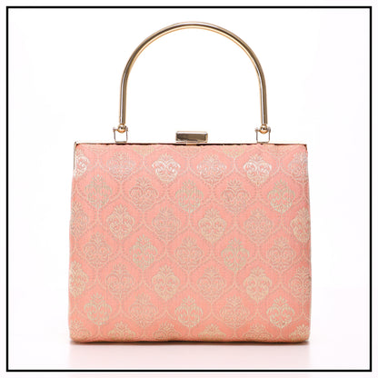 CLUTCH SONGKET HAND BAG - PEACH