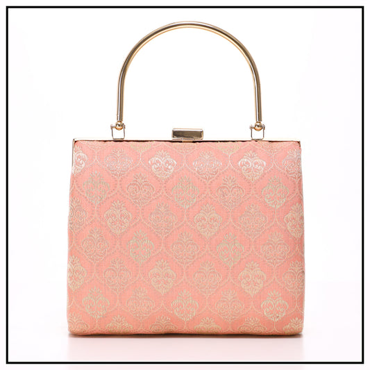 CLUTCH SONGKET HAND BAG - PEACH