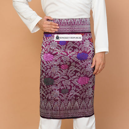 SAMPING MENTERI Pink Purple-4003
