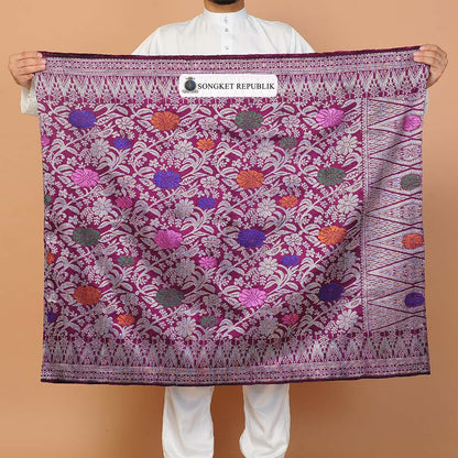 SAMPING MENTERI Pink Purple-4003