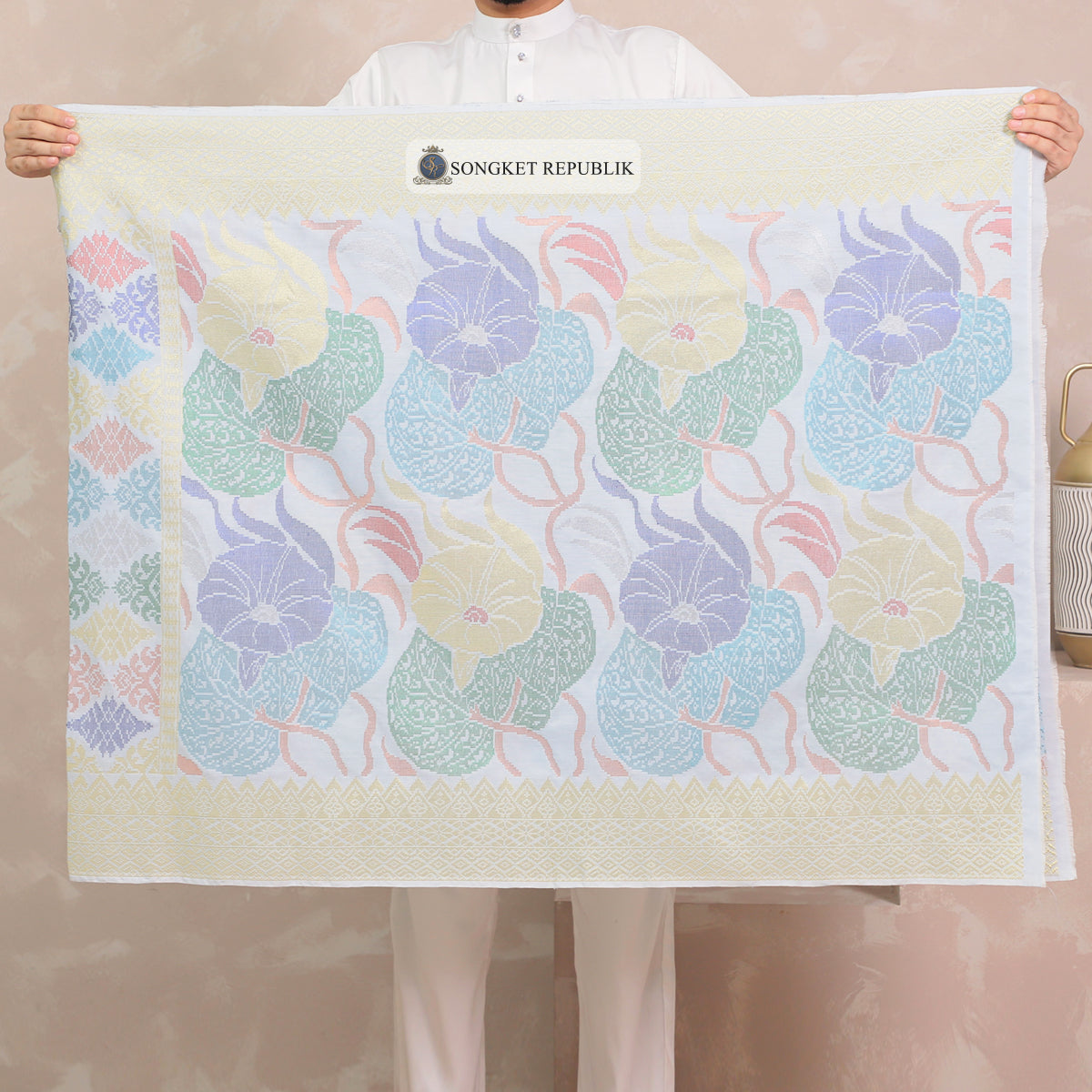 SAMPIN TENUN TANGAN HD PREMIUM - Powder Blue-5010