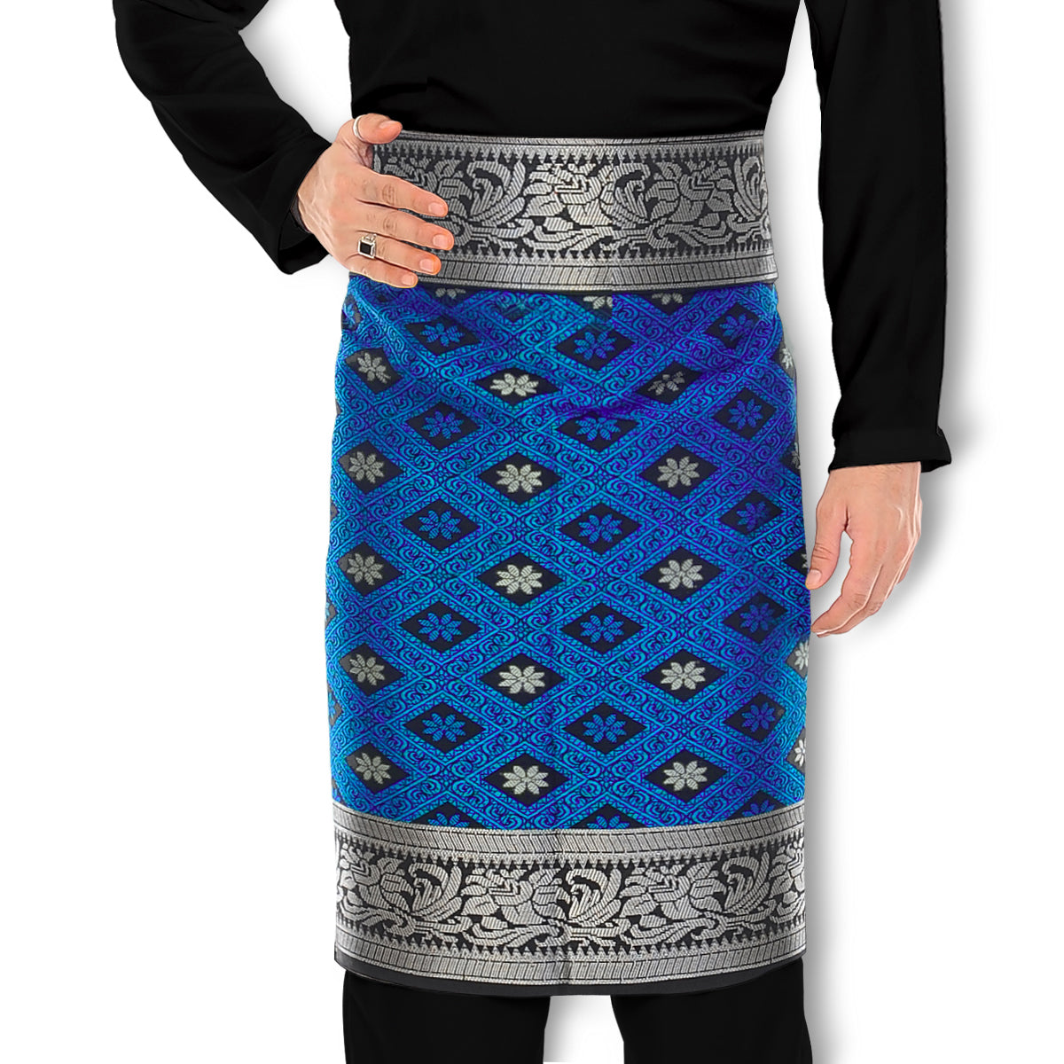 Tabur Klasik Royal Blue Silver-3021