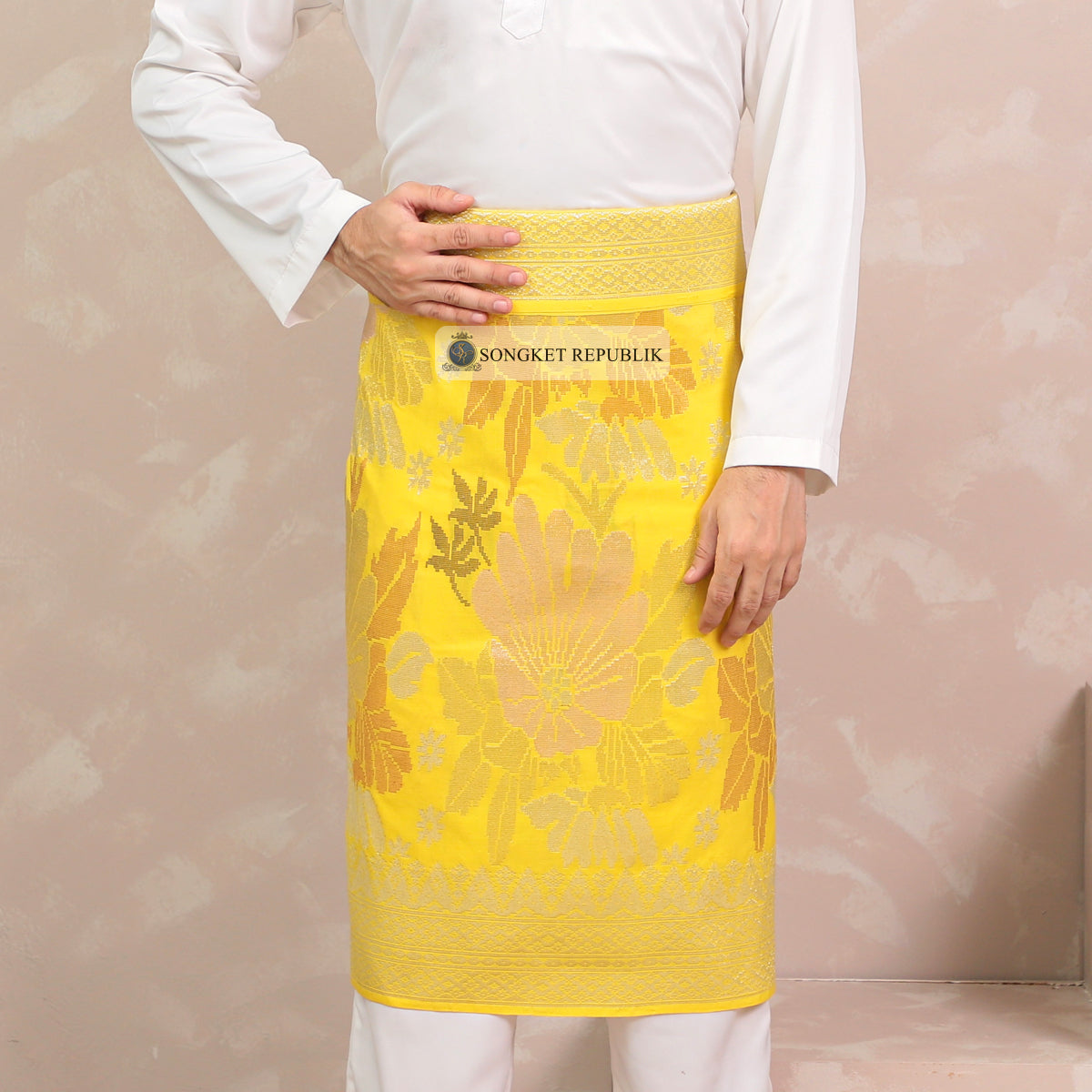 SAMPIN TENUN TANGAN HD PREMIUM - Royal Yellow-3001