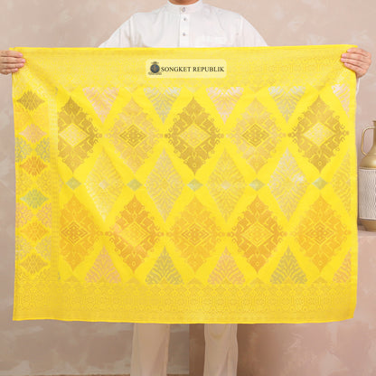 SAMPIN TENUN TANGAN HD PREMIUM - Royal Yellow-3011