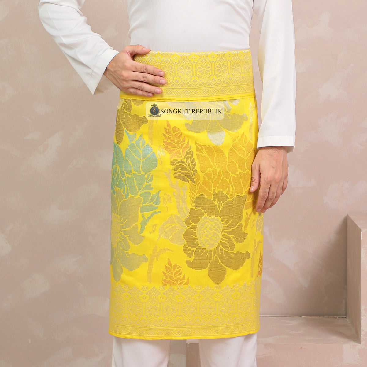 SAMPIN TENUN TANGAN HD PREMIUM - Royal Yellow-3012