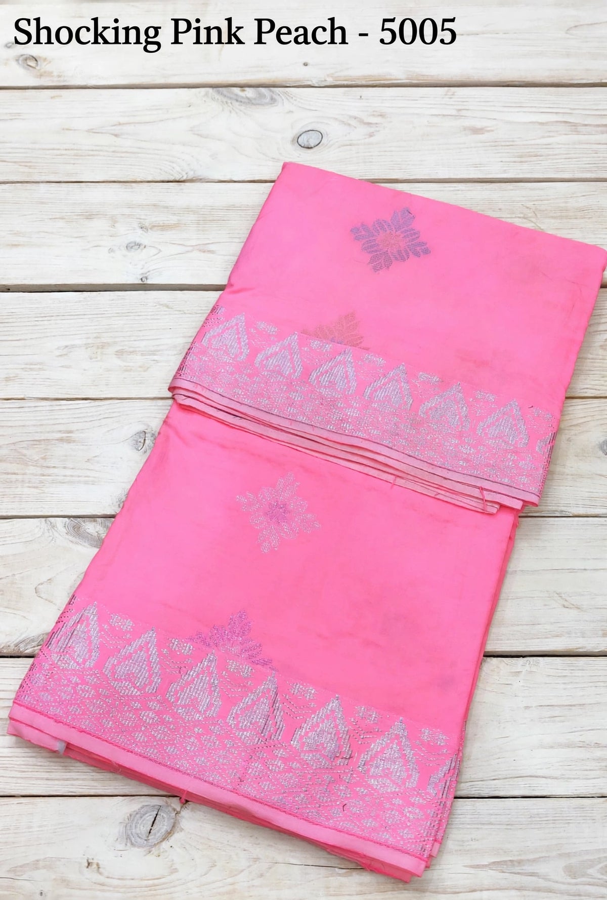 Songket Bunga Tona Diamond Shocking Pink-5005