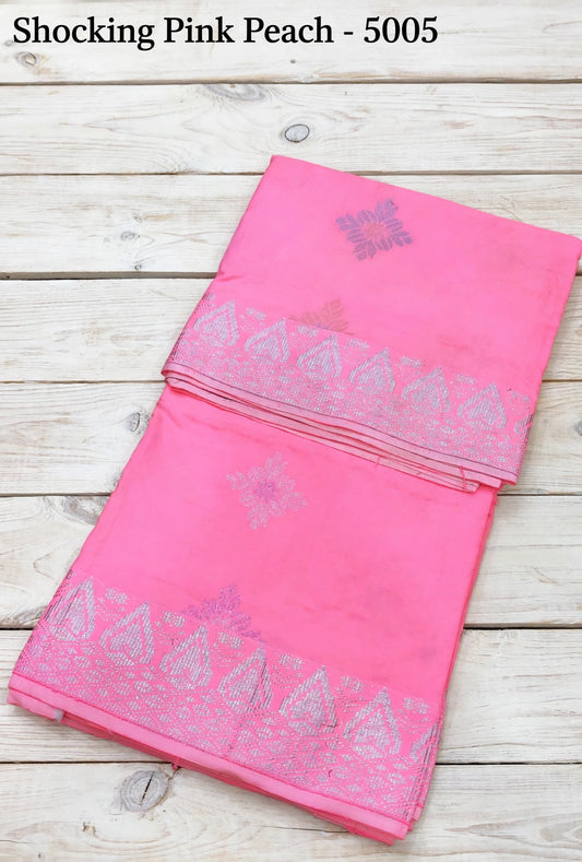 Songket Bunga Tona Diamond Shocking Pink-5005