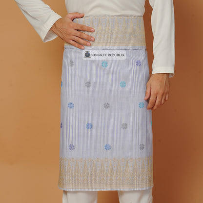 SAMPIN TENUN JOHOR JALUR SOFT BLUE-6013