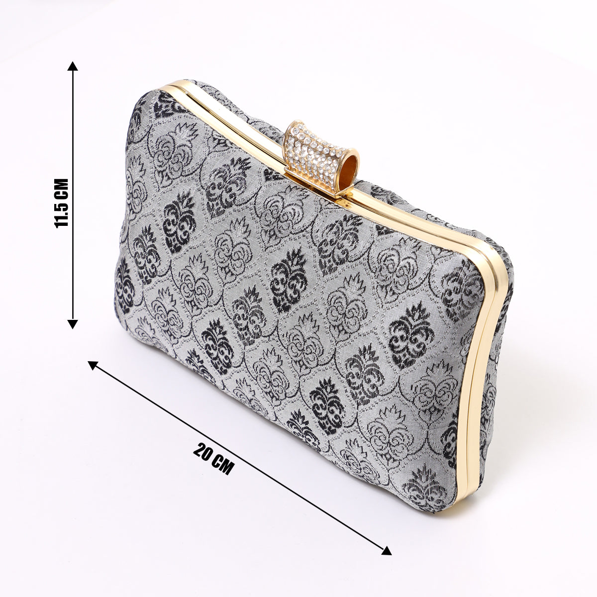 CLUTCH SONGKET HAND BAG - BLACK GOLD