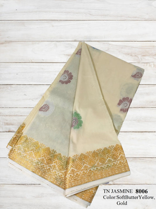 Songket Bunga Tona Jasmine Soft Butter-8006