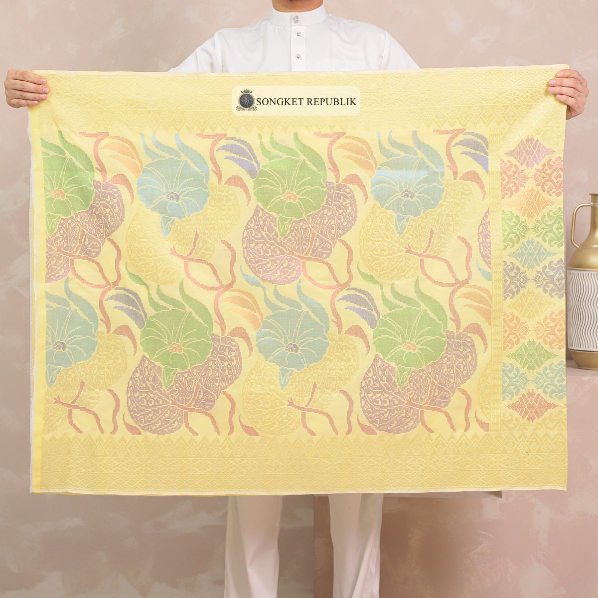 SAMPIN TENUN TANGAN HD PREMIUM - Soft Yellow-3010