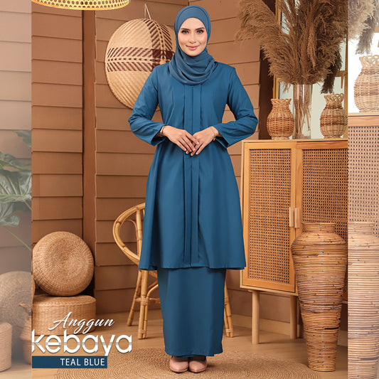 ANGGUN KEBAYA TEAL BLUE-1011