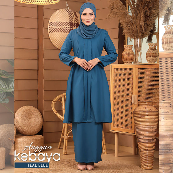 ANGGUN KEBAYA TEAL BLUE-1011