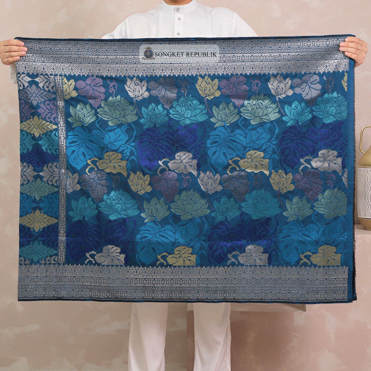 SAMPIN TENUN TANGAN HD PREMIUM - Turquoise-4007