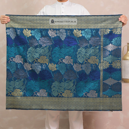 SAMPIN TENUN TANGAN HD PREMIUM - Turquoise Blue-4023