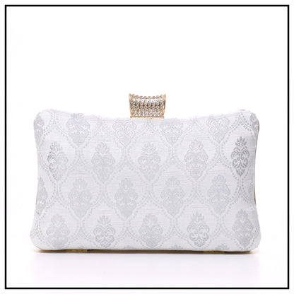 CLUTCH SONGKET HAND BAG - WHITE