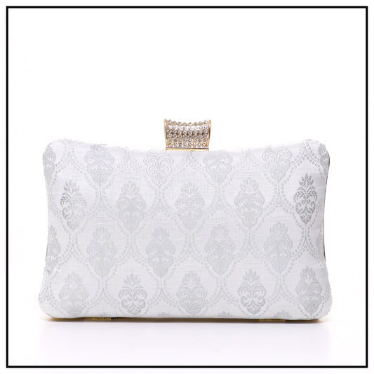 CLUTCH SONGKET HAND BAG - WHITE
